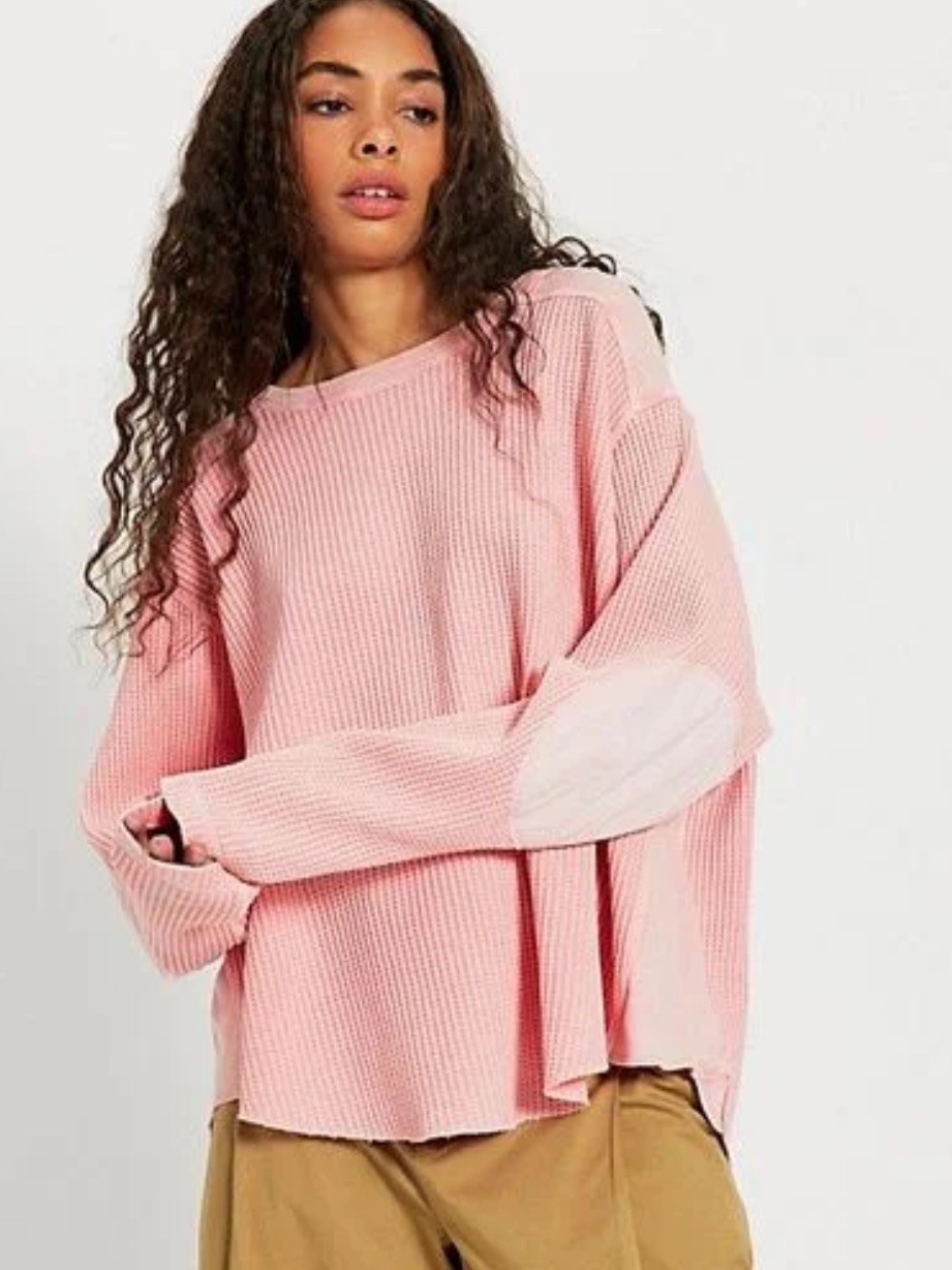 Nwt Free People One Blake Thermal-Blush Pink